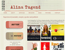 Tablet Screenshot of alinatugend.com